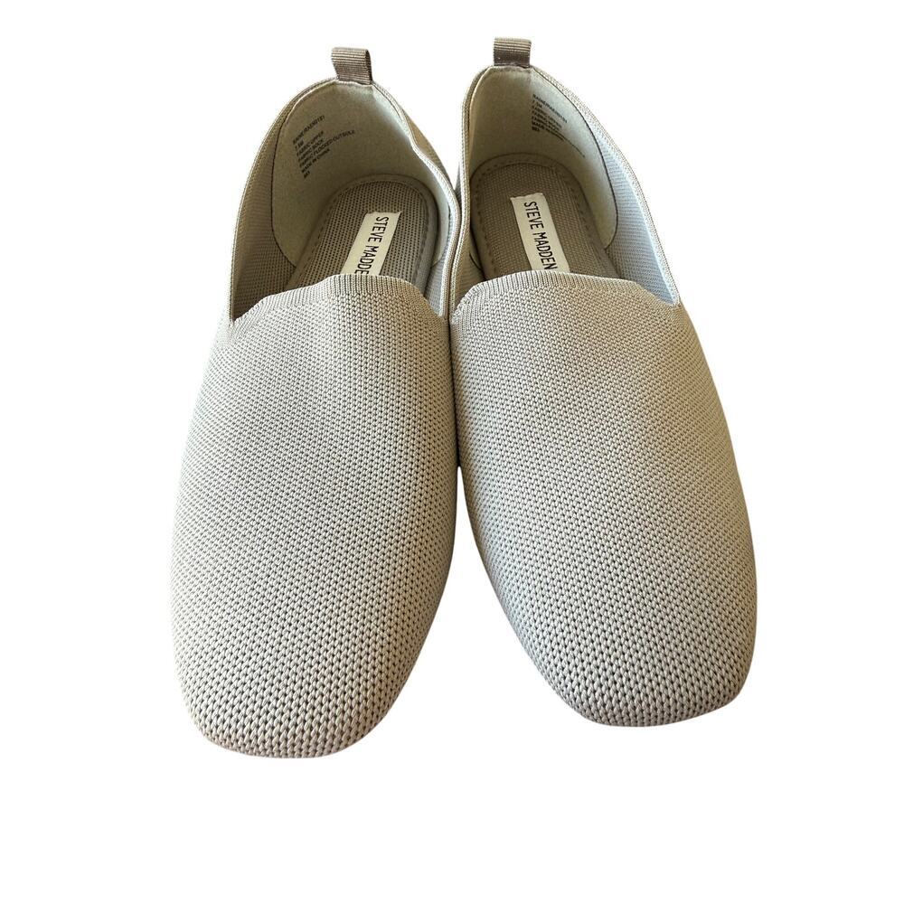 Steve Madden Women's Beige Pull-On Knit Sabin Flat Loafers Size 7.5M - Picture 3 of 7